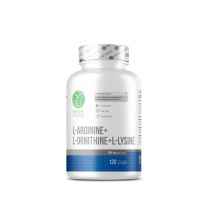  Nature Foods Arginine Ornitine Lysine 120 