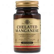 Витамины Solgar Chelated Manganese 100 таблеток