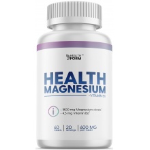 Витамины Health Form Magnesium+Vitamin B6 60 таблеток