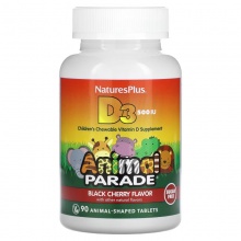  Nature's Plus Source of Life Animal Parade Vitamin D3 90 