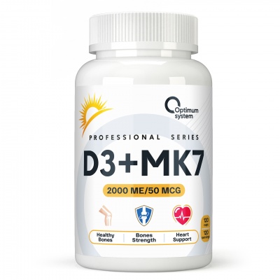 Optimum System Vitamin D3 2000 + K2 120 